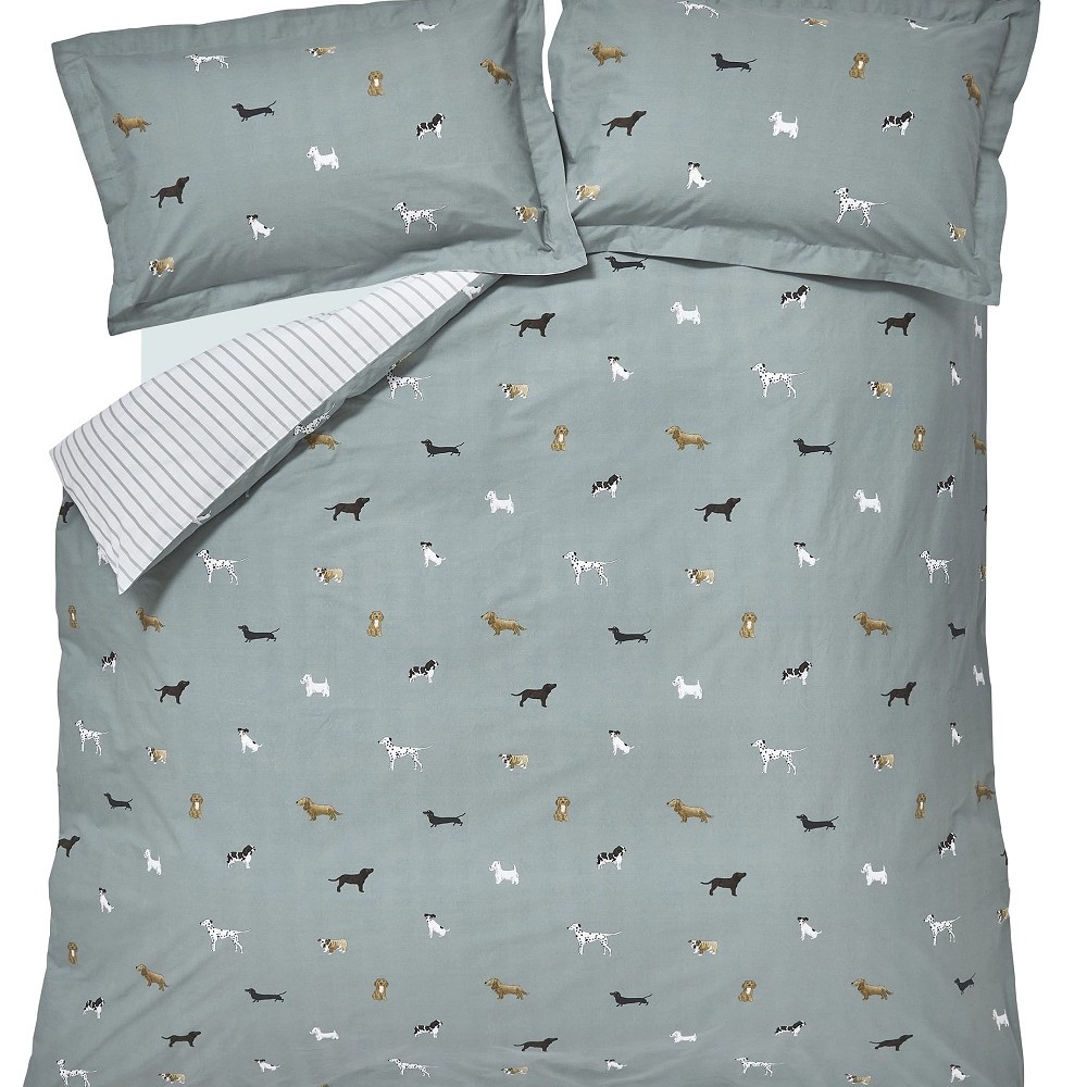 Fetch Moss Duvet Sets by Sophie Allport House of Bedding